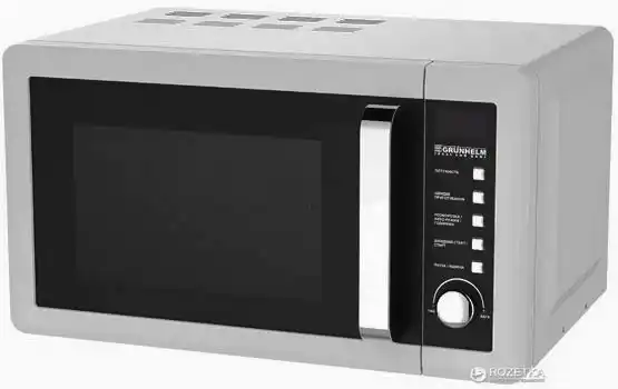 Мікрохвильова піч GRUNHELM 20UX45-LW (біла) 20 л, 800 Вт (5 рівнів потужності), кнопкова з поворотним регулятором, таймер 60 хвилин - зображення 5