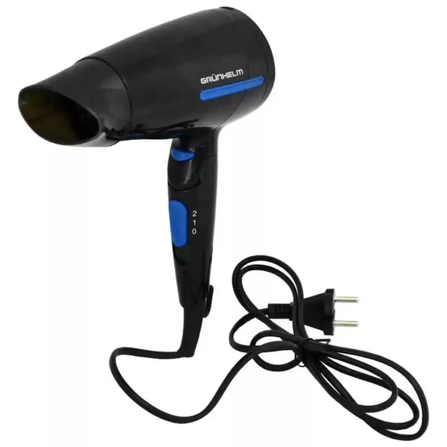 Фен для волосся GRUNHELM GHD-532, 1800 W дорожній, складна ручка. - зображення 5