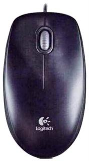 Фото товару Мишка дротова Logitech B100 чорна (910-003357), оптична, 800 dpi, USB