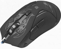 Фото товару Миша дротова Defender Bionic GM-250L, USB, чорний + килимок