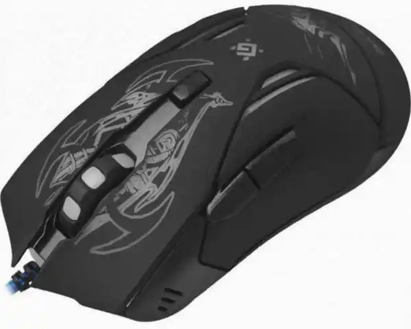 Миша дротова Defender Bionic GM-250L, USB, чорний + килимок - зображення 5