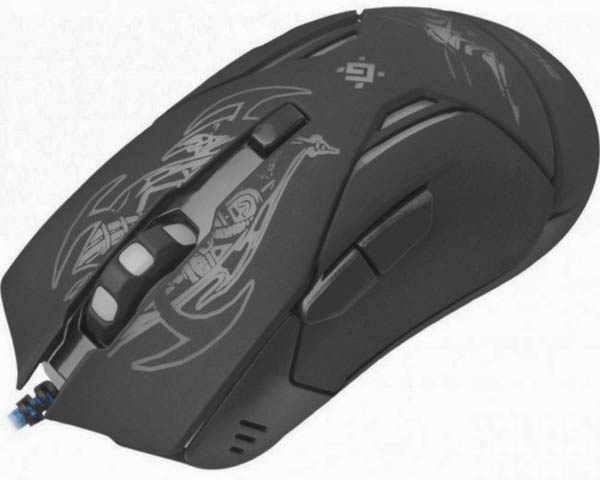 Миша дротова Defender Bionic GM-250L, USB, чорний + килимок - зображення 6