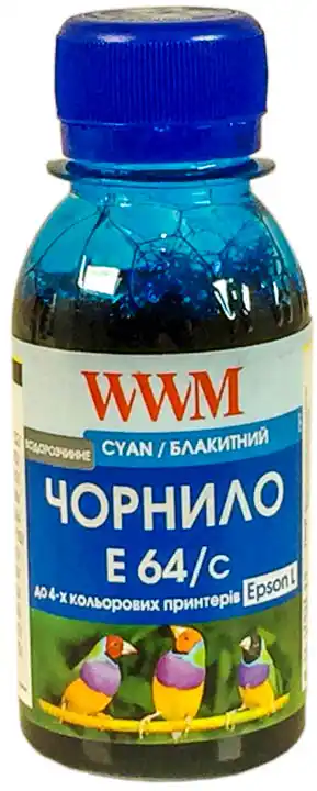 Чорнило E64/C Cyan WWM 100 г, для Epson - зображення 5