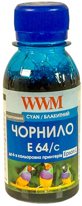 Чорнило E64/C Cyan WWM 100 г, для Epson - зображення 6