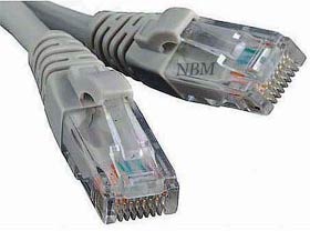 Фото товару Кабель Патч-корд 15 м сірий, ATcom UTP RJ45 Cat. 5e, для створення компʼютерної мережі та підключення інтернету до компʼютера, ноутбука чи телевізора