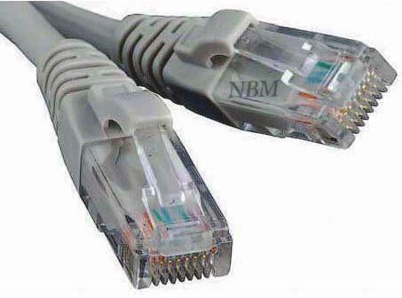 Кабель Патч-корд 15 м сірий, ATcom UTP RJ45 Cat. 5e, для створення компʼютерної мережі та підключення інтернету до компʼютера, ноутбука чи телевізора - зображення 1