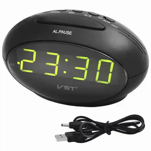 Годинник мережевий 711-2 зелений, USB - зображення 5