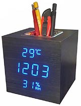 Фото товару Годинник електронний мережевий USB VST 878S-5 синє підсвічування