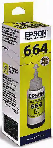 Контейнер з чорнилами Epson 664 Yellow 70 мл L100/L200 (C13T66444A) - зображення 5
