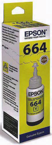 Контейнер з чорнилами Epson 664 Yellow 70 мл L100/L200 (C13T66444A) - зображення 1