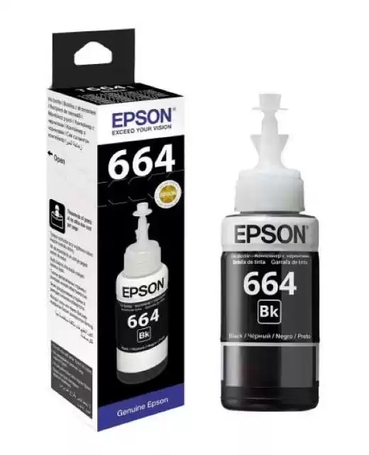 Контейнер з чорнилами Epson 664 Black 70 мл для L100 / L200 (C13T66414A, T6641) - зображення 5