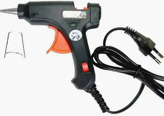 Клейовий пістолет 40 W зі стрижнями 2 шт. 11*200 мм Сталь 80140 - зображення 5