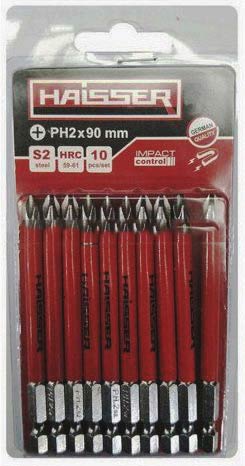 Біта PH2 х 90 мм Haisser, набiр 10шт. 2712706 - зображення 1