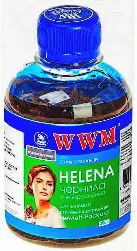 Чорнило HU/C Cyan HELENA WWM 200 г, для HP Водорозчинне універсальне - зображення 5