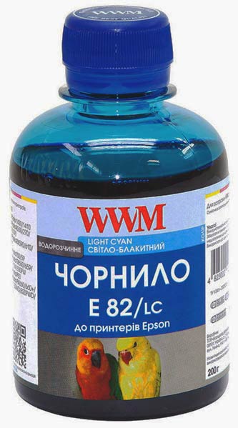 Чернила WWM E82/LC Light Cyan 200г - изображение 1