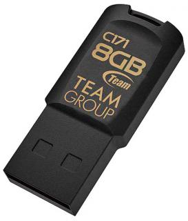 Фото товару Флешка 8 Гб Team Group C171 USB 2.0 чорна. USB накопичувач (Флеш пам'ять)