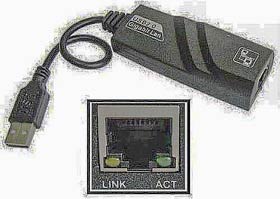Фото товару Мережева карта USB 3.0 Male to RJ-45 Female LAN 1 Gb/s, RTL