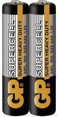 Батарейка AAA R03, GP Supergell 24PL-S2, 1,5 V, сольова, уп. 2/1, аналоги: LR03, UM4, 24A, MN2400, AM4 - зображення 6
