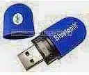 Адаптер Bluetooth 2.0 в гумовому корпусі, синього кольору, OEM - зображення 5