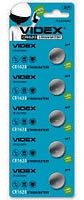 Батарейка CR1620, Videx, 3 V, літієва, бл. 5/1, аналоги: DL1620, ECR1620, BR1620, KCR1620, SB‑T12 - зображення 1
