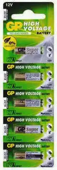 Батарейка A27 GP, 12 V, алкалінова, плівка, бл. 5/1, аналоги: 27A, MN27, L828, V27A, LR732 - зображення 5