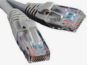 Фото товару Кабель Патч-корд 7,5 м сірий, ATcom UTP, RJ45, Cat.5e, для створення компʼютерної мережі та підключення інтернету до компʼютера, ноутбука, телевізора