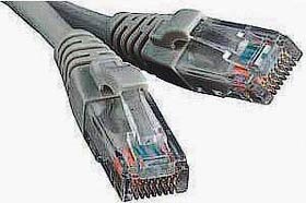 Фото товару Кабель Патч-корд 3 м сірий, ATcom UTP, RJ45, Cat. 5e, для створення компʼютерної мережі та підключення інтернету до компʼютера, ноутбука, телевізора