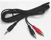 Фото товару Кабелі Audio 3.5 мм Male to 2xRCA Male 1,5 м
