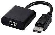 Кабелі DisplayPort Male на HDMI Female, 20 см, OEM - зображення 6