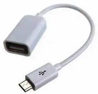 Перехідник micro USB male на USB female, RTL, білий - зображення 5
