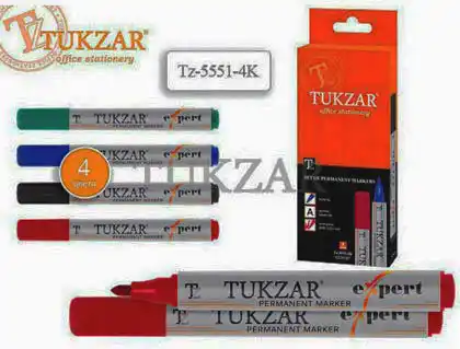 Набір маркерів перманентних Tukzar Tz-5551-4К, 2.5 мм, 4 кольори - зображення 5