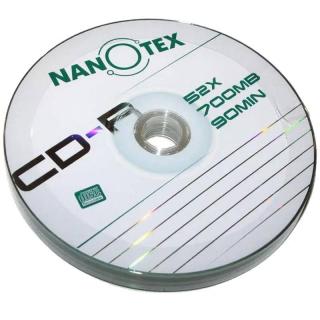 Фото товару Диск CD-R Nanotex 700Mb 80min 52x Bulk 50 шт.