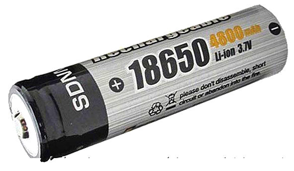 Акумулятор 18650 SDNMY 4800 mAh, літієвий, 3.7V - зображення 6