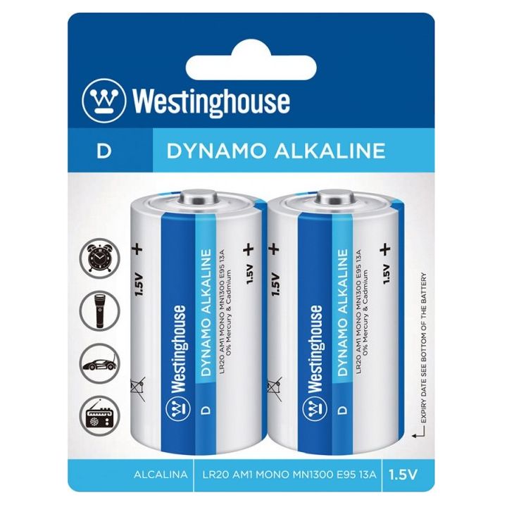 Батарейка D R20, Westin, 1,5 V, сольова, уп. 2/1, аналоги: LR20, UM1, 13, 14, 14D - зображення 6