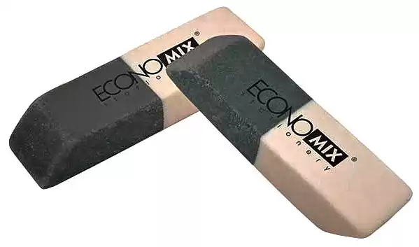 Гумка стиральна для олівців та стійких чорнил, Economix 81703 - зображення 5