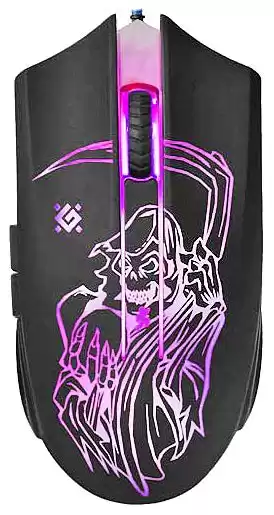 Миша дротова ігрова Defender Ghost GM-190L, USB, чорна, для компʼютера та ноутбука - зображення 5
