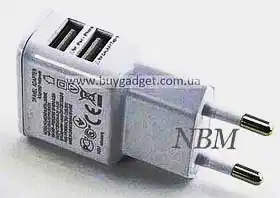 Фото товара Зарядное устройство 220V на USB, 5V 2.1, OEM