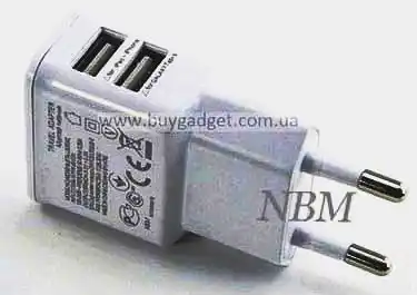 Зарядний пристрій 220V на USB, 5V 2.1, OEM - зображення 5