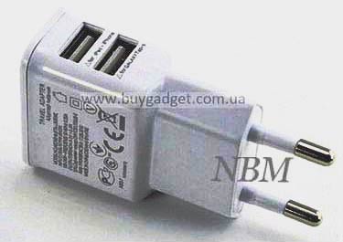Зарядное устройство 220V на USB, 5V 2.1, OEM - изображение 1