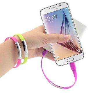 Фото товару Кабель-браслет USB 2.0 Male на micro USB Male, RTL, 20 см, білий