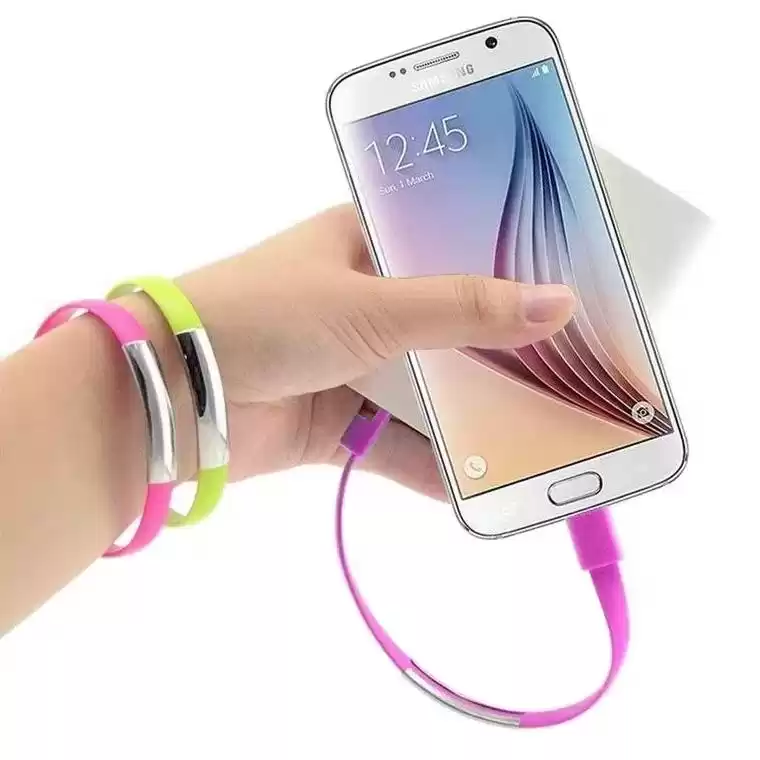 Кабель-браслет USB 2.0 Male на micro USB Male, RTL, 20 см, білий - зображення 5