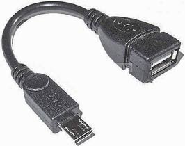 Фото товару Кабель micro USB Male до USB 2.0 Female, OTG 10 см