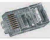 Фото товару Конектор RJ-45, 8p8c UTP, cat 5e. 100 штук