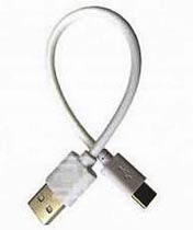 Фото товару Кабель USB2.0 to USB3.1 Type-C, AM/CM, струм 2.4 А, 0.2 метра, білого кольору