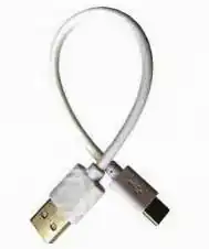 Кабель USB2.0 to USB3.1 Type-C, AM/CM, струм 2.4 А, 0.2 метра, білого кольору - зображення 5