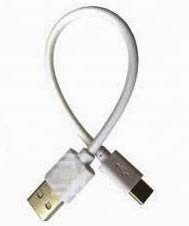 Кабель USB2.0 to USB3.1 Type-C, AM/CM, струм 2.4 А, 0.2 метра, білого кольору - зображення 6
