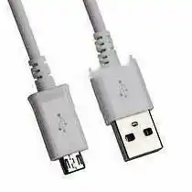 Фото товара Кабель micro USB M на USB M, 2.4 А, 20 см, белый, ОЕМ