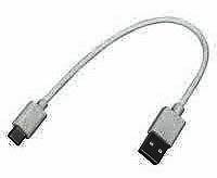 Фото товару Кабель Type-C на USB Male 30 см, білий