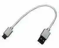 Кабель Type-C на USB Male 30 см, білий - зображення 5