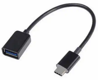 Кабель OTG USB Female на Type-C, 10 см, OEM, чорний - зображення 5